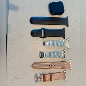 Hermes Watch Band Set in Black, Silver, and Tan